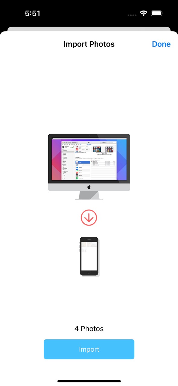 Import via Files/iTunes