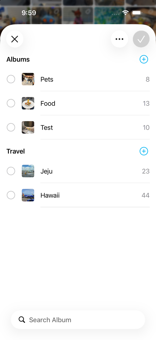 Album Picker Multi-select