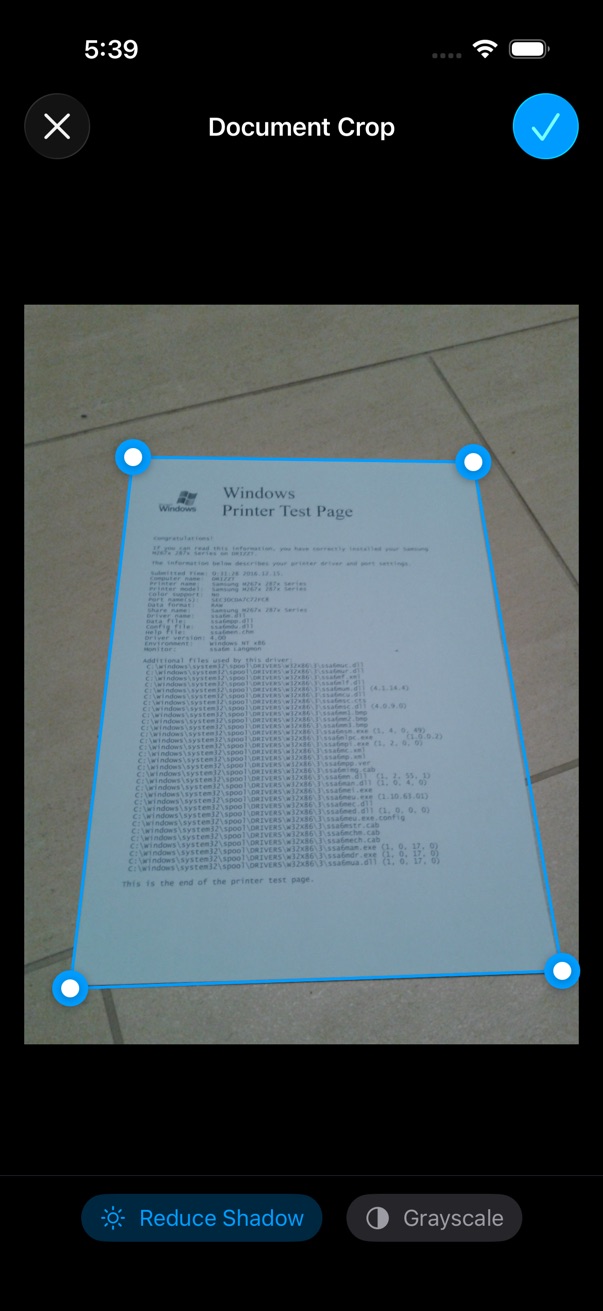 Document Crop
