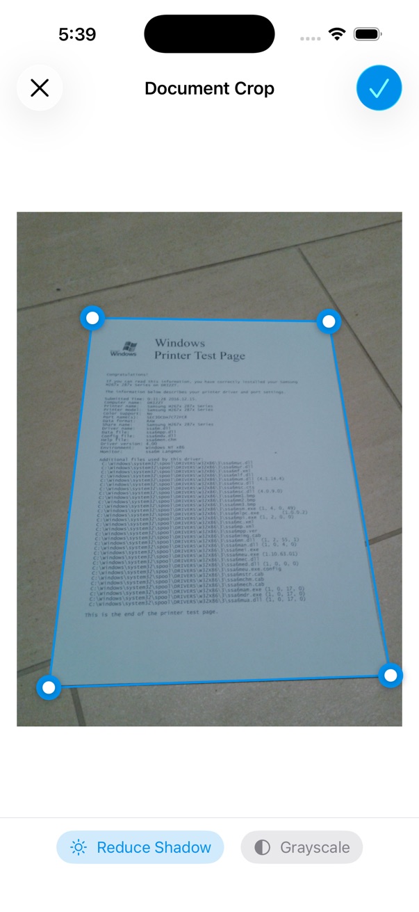 Document Crop