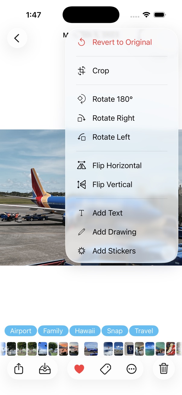 Quick Edit menu