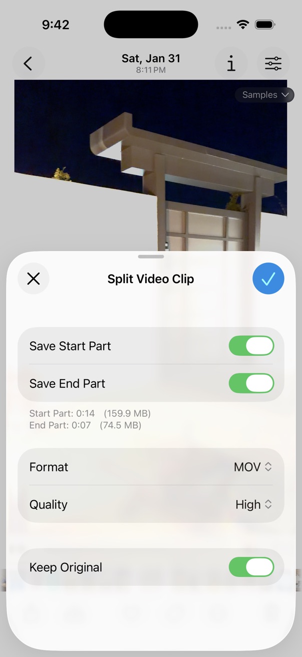 Split Video Clip
