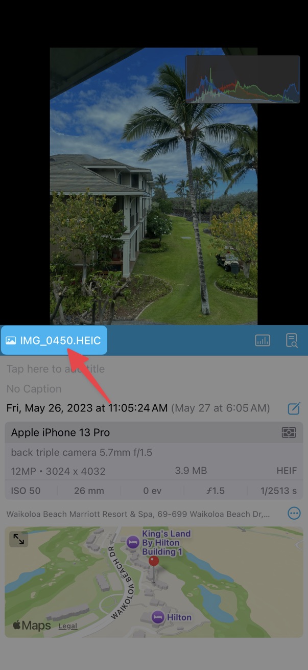 Rename a photo