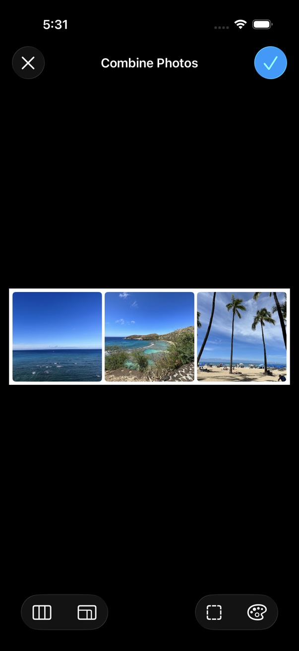 Combine Photos Horizontal