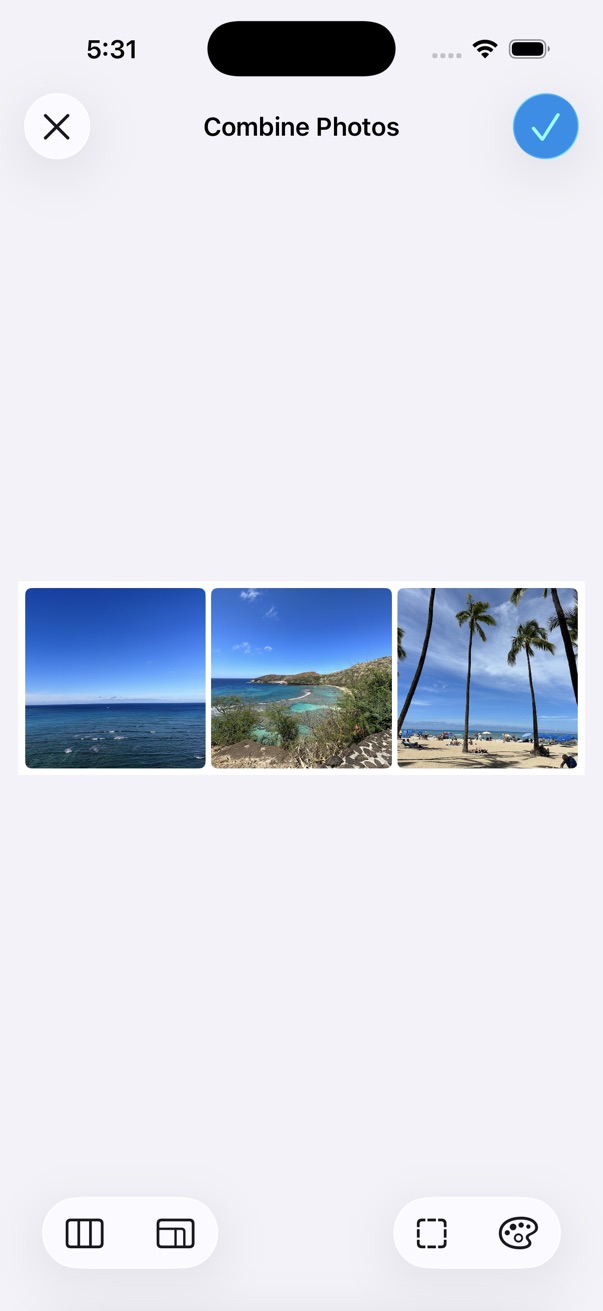 Combine Photos Horizontal