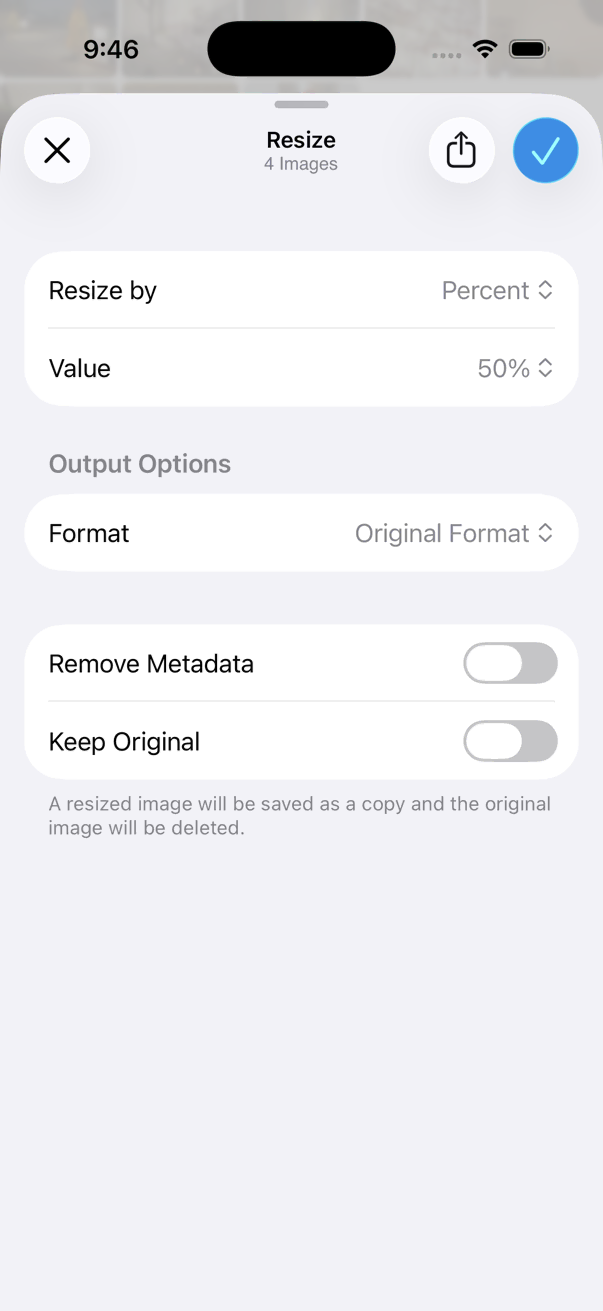 Resize Photos